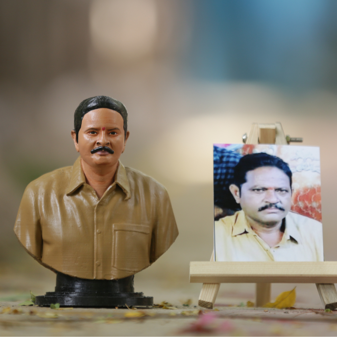 3d Miniature - Personalized Single Half Bust