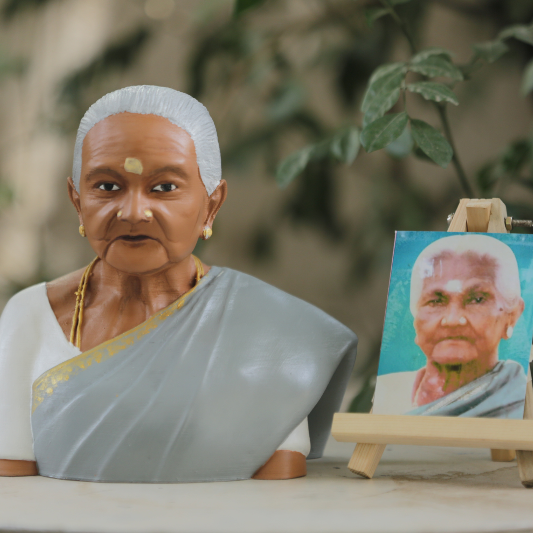3d Miniature Single Half Bust - Best Gift For Grand Maa