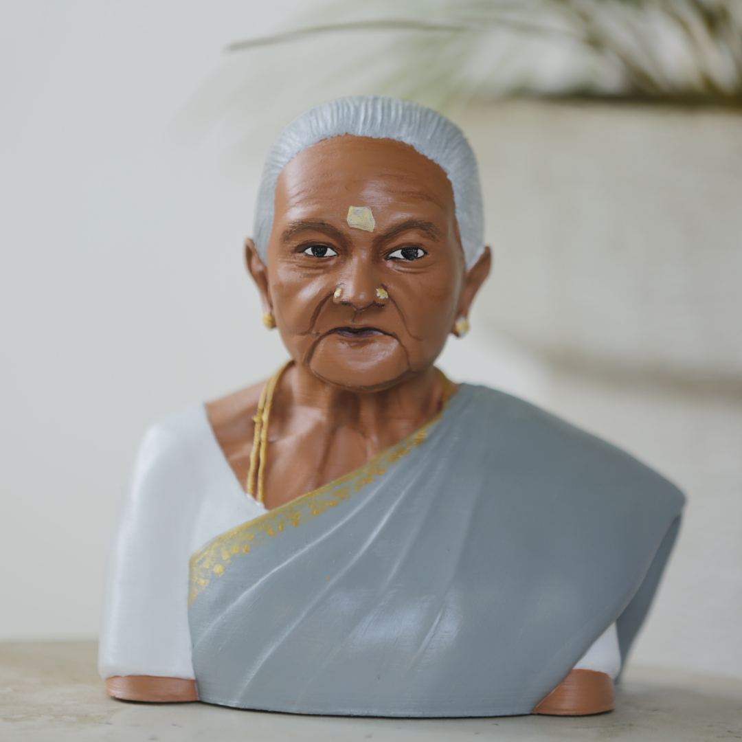 3d Miniature Single Half Bust - Best Gift For Grand Maa