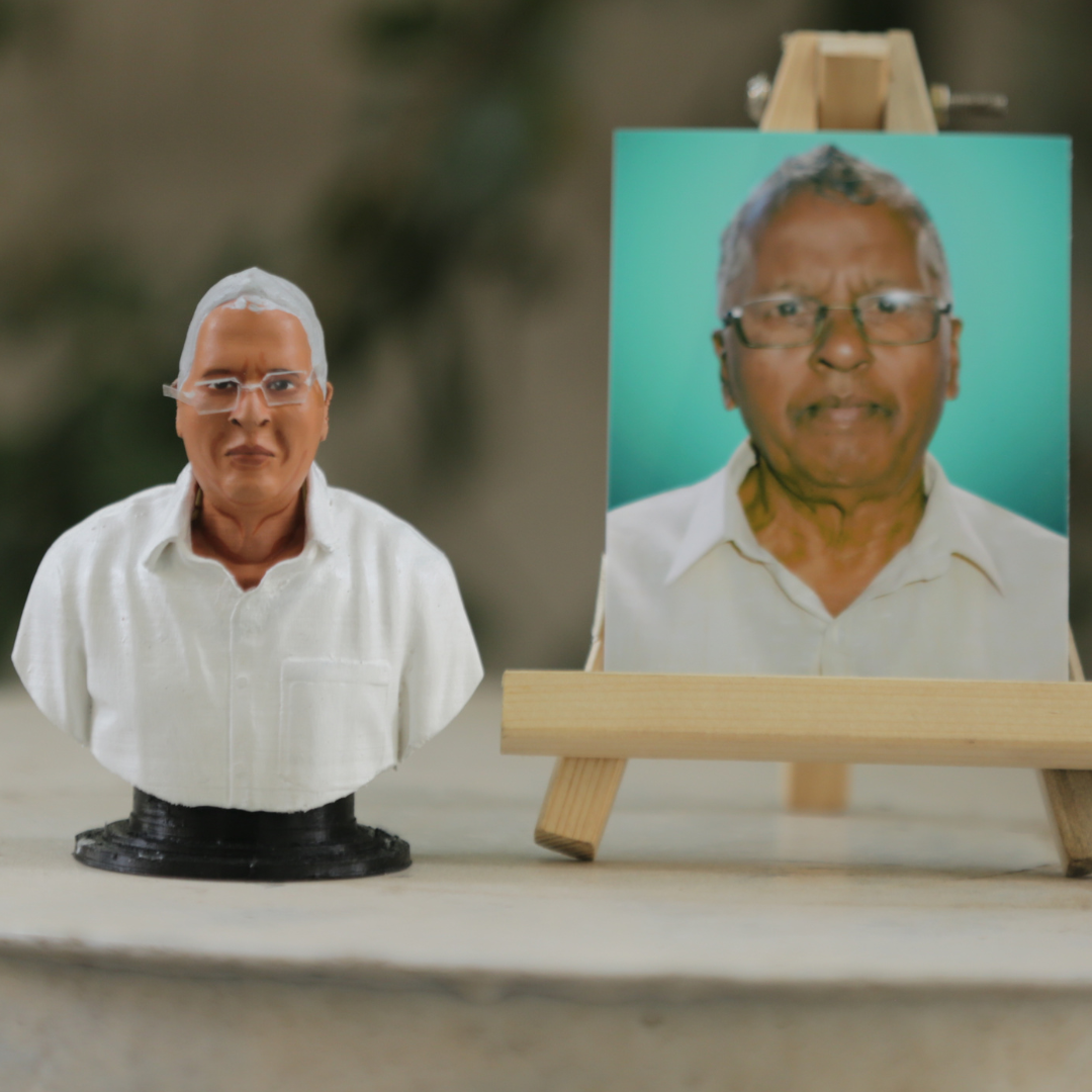 3d Miniature - Personalized Single Half Bust