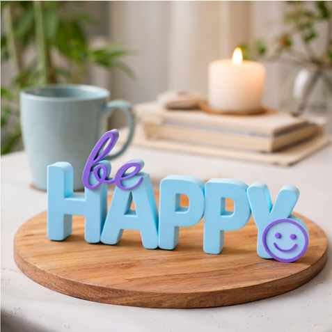 Happy Decorative Tabletop Word Sign