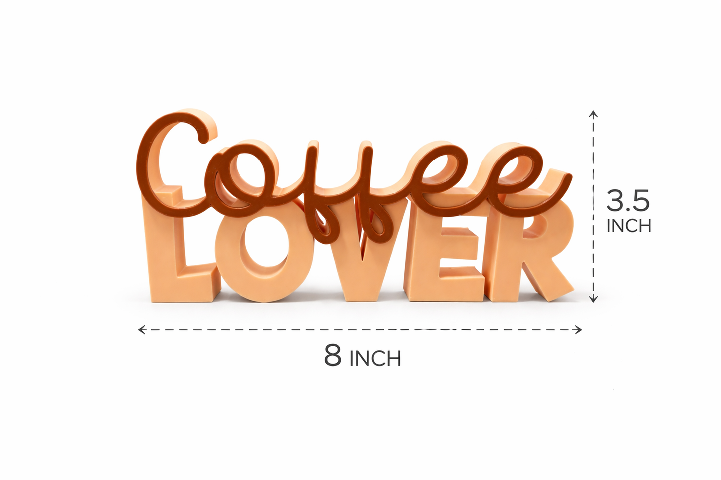 Coffee Lover Decorative Tabletop Word Sign