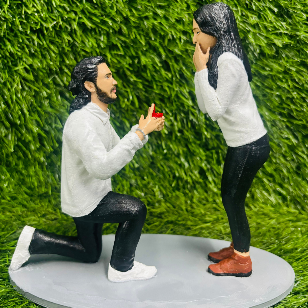 Best aniversary gift for husband - Personalised Couple Full body 3D Miniature