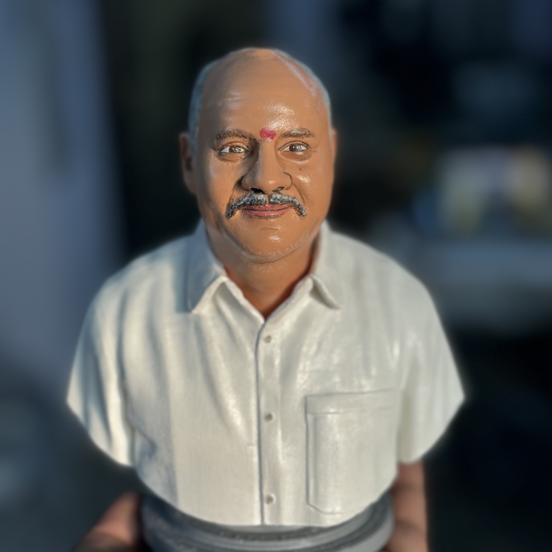 3d Miniature - Personalized Single Half Bust