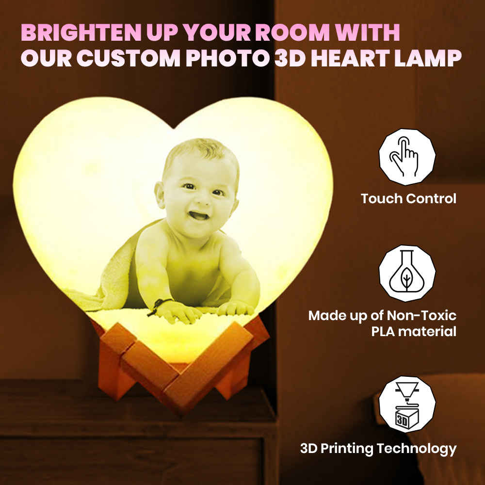 Personalized Heart Lamp