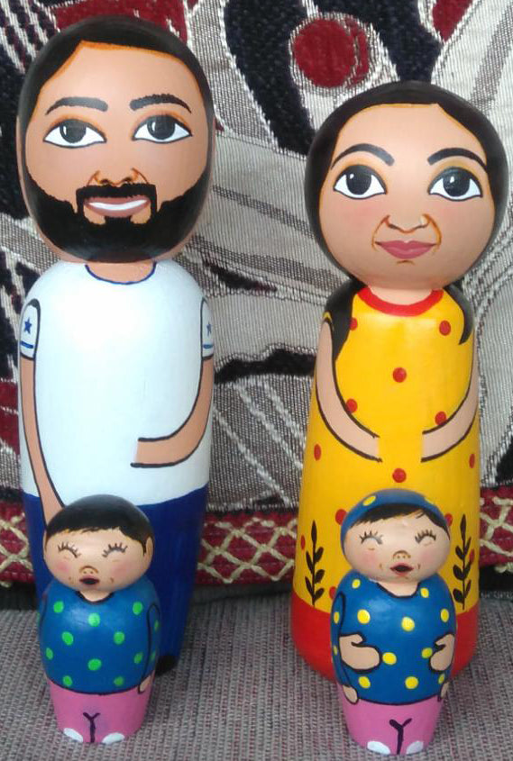 Personalized Midget Wooden Doll