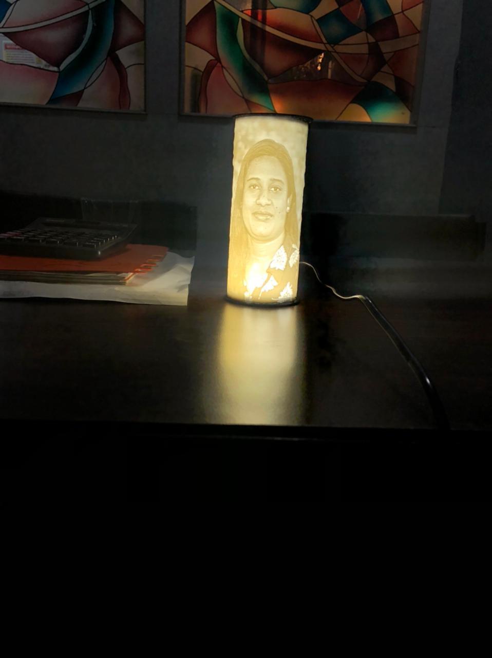 Lithophane Night Lamp - 3D Galaxy