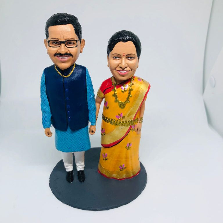 Personalised Couple Full body 3D Miniature - Best Anniversary Gift For Husband
