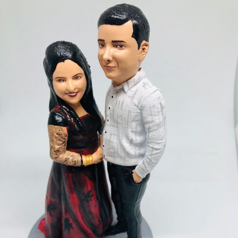 Personalised Couple Full body 3D Miniature - Best Anniversary Gift For Husband