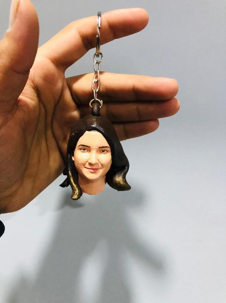 Face Keychain - 3D Galaxy