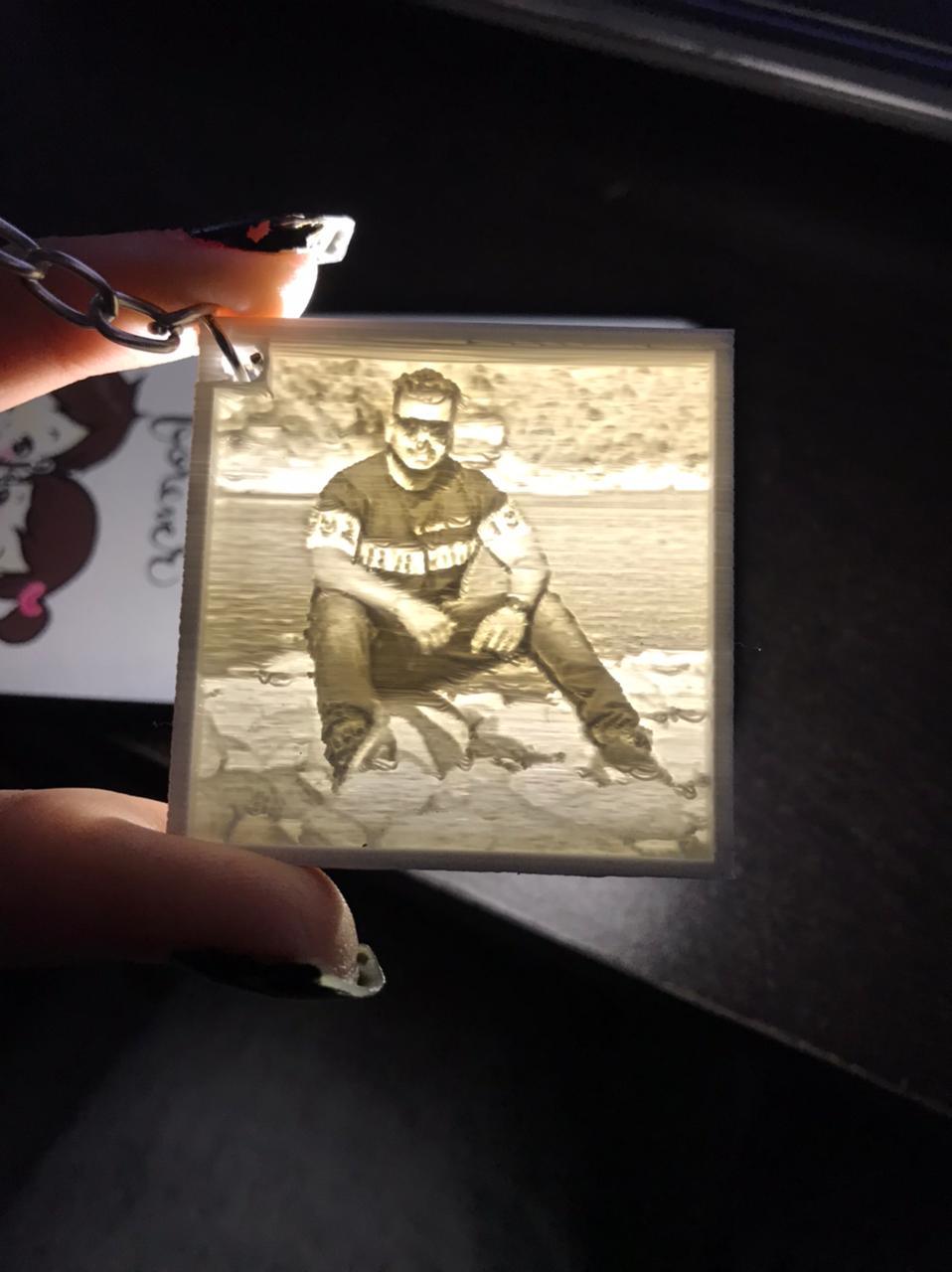 LITHOPHANE KEYCHAIN - 3D Galaxy