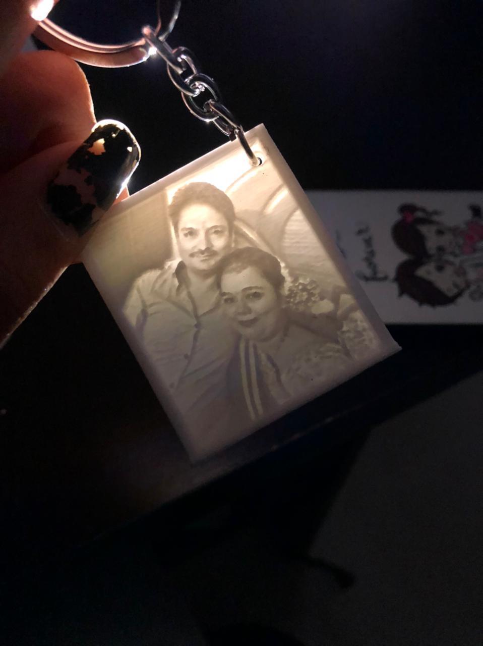 LITHOPHANE KEYCHAIN - 3D Galaxy