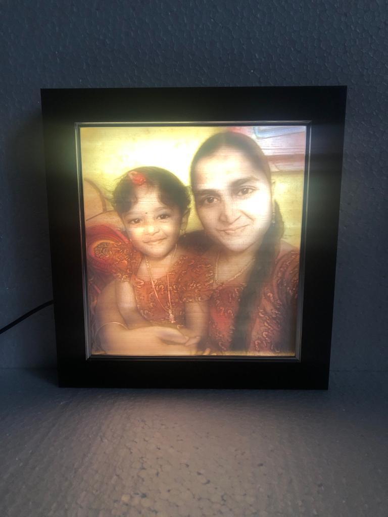 LITHOPHANE COLOURFULL FRAME - 3D Galaxy