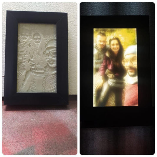 LITHOPHANE COLOURFULL FRAME - 3D Galaxy