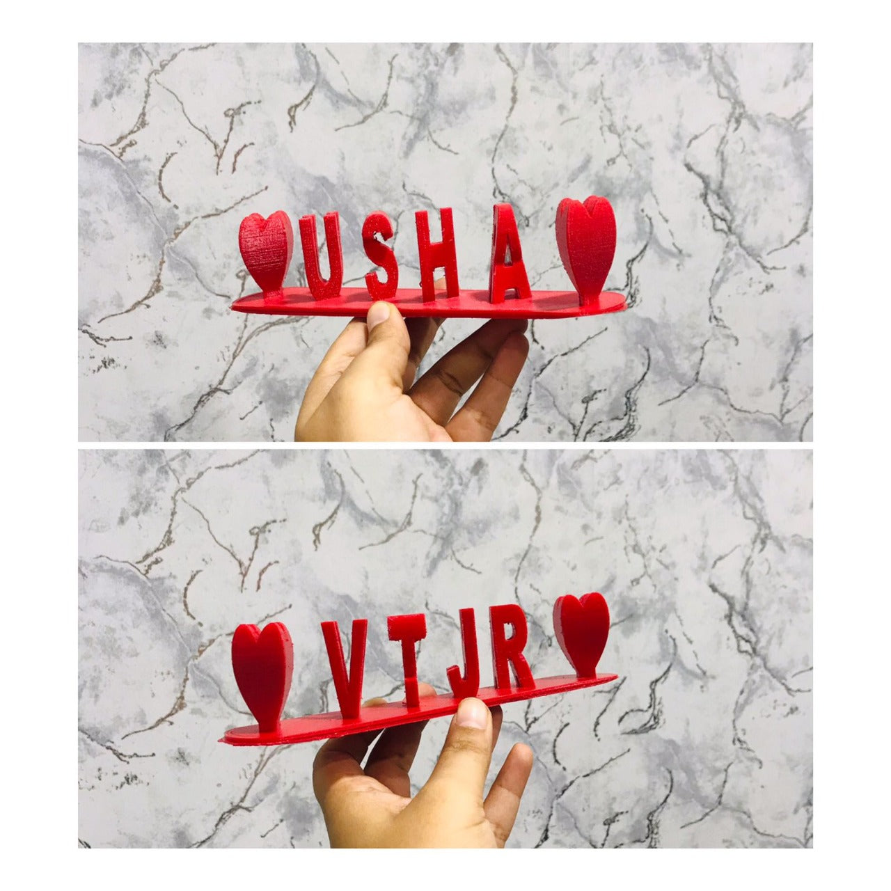 Customised Dual Name Table Top