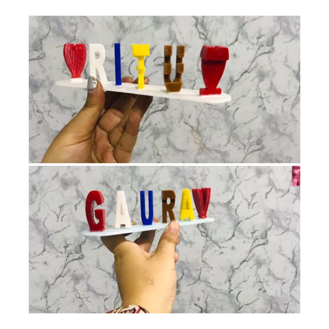 Customised Dual Name Table Top