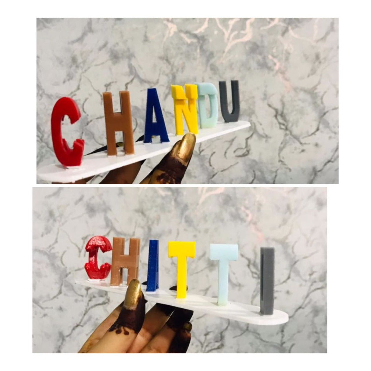 Customised Dual Name Table Top