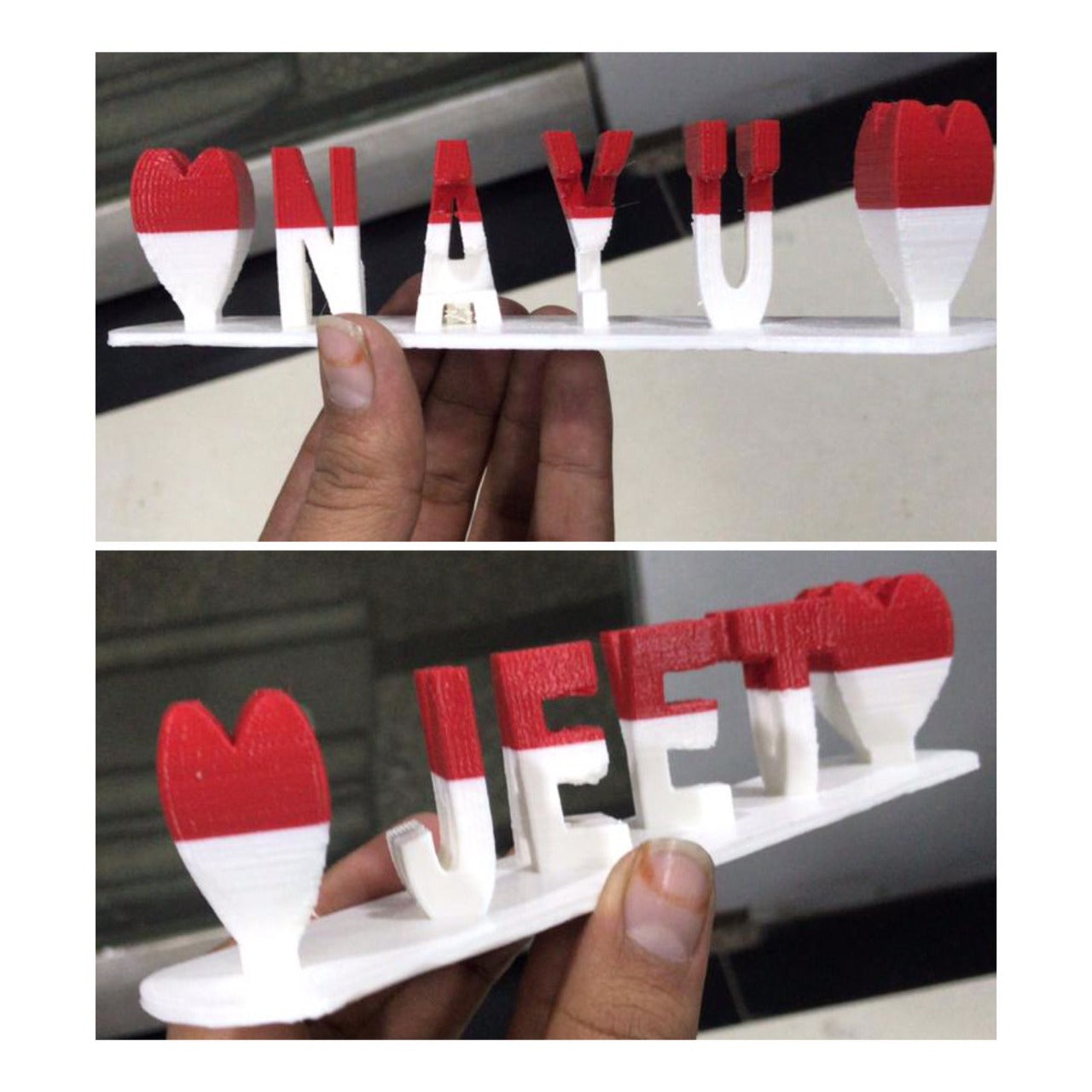 Customised Dual Name Table Top