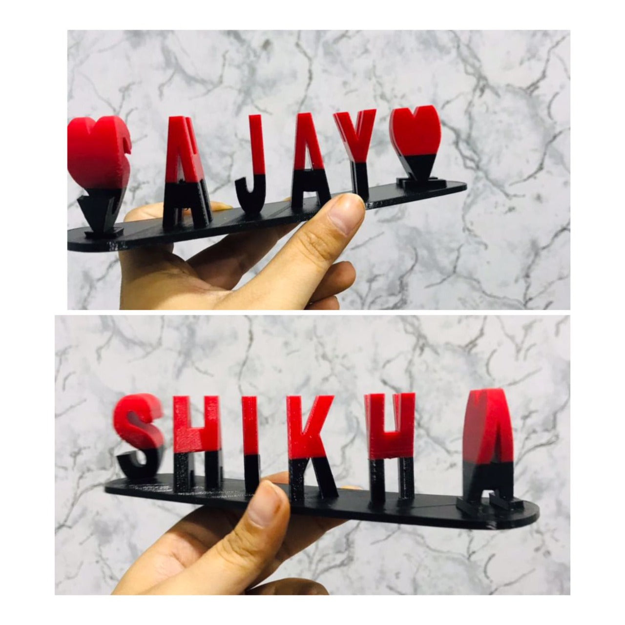 Customised Dual Name Table Top