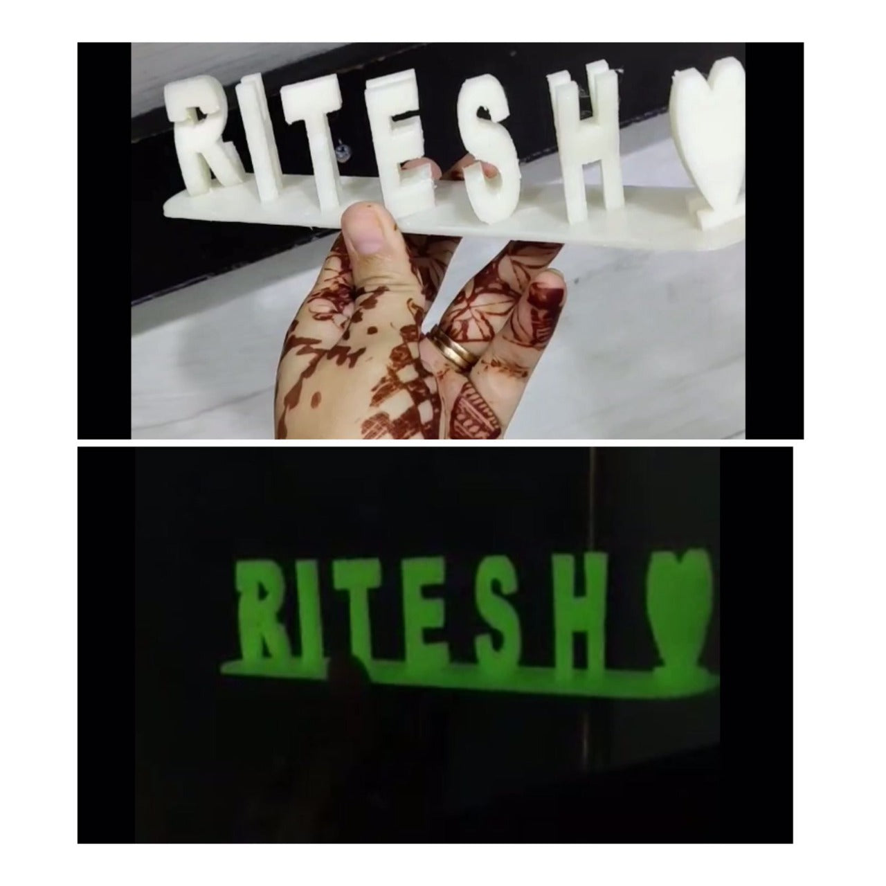 Customised Dual Name Table Top