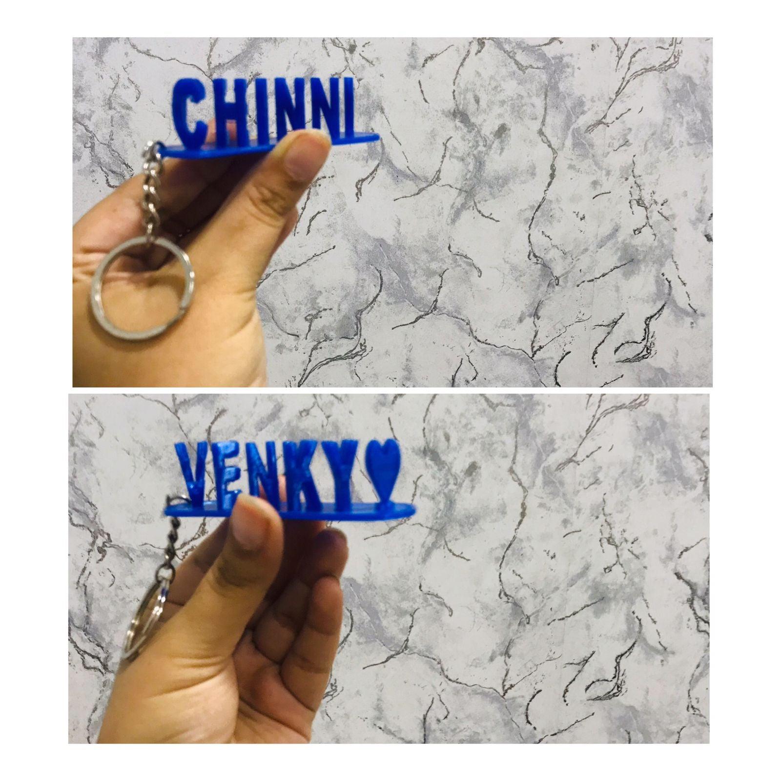 Keychain Flipname - 3D Galaxy