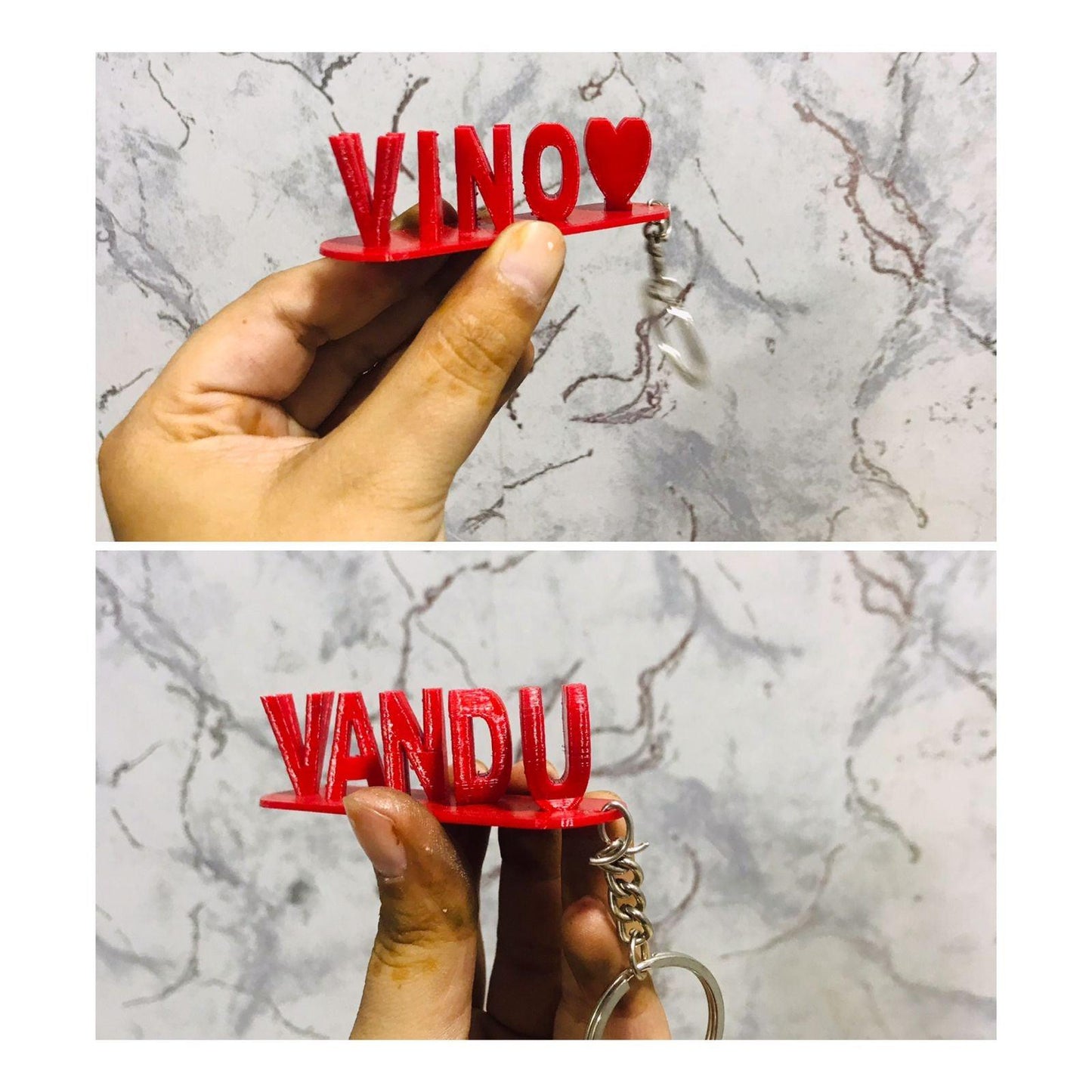 Keychain Flipname - 3D Galaxy