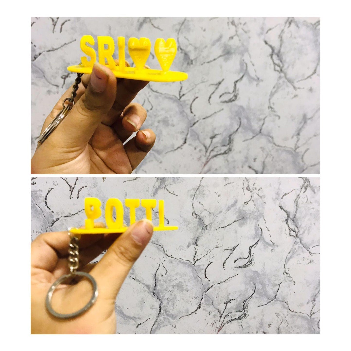 Keychain Flipname - 3D Galaxy