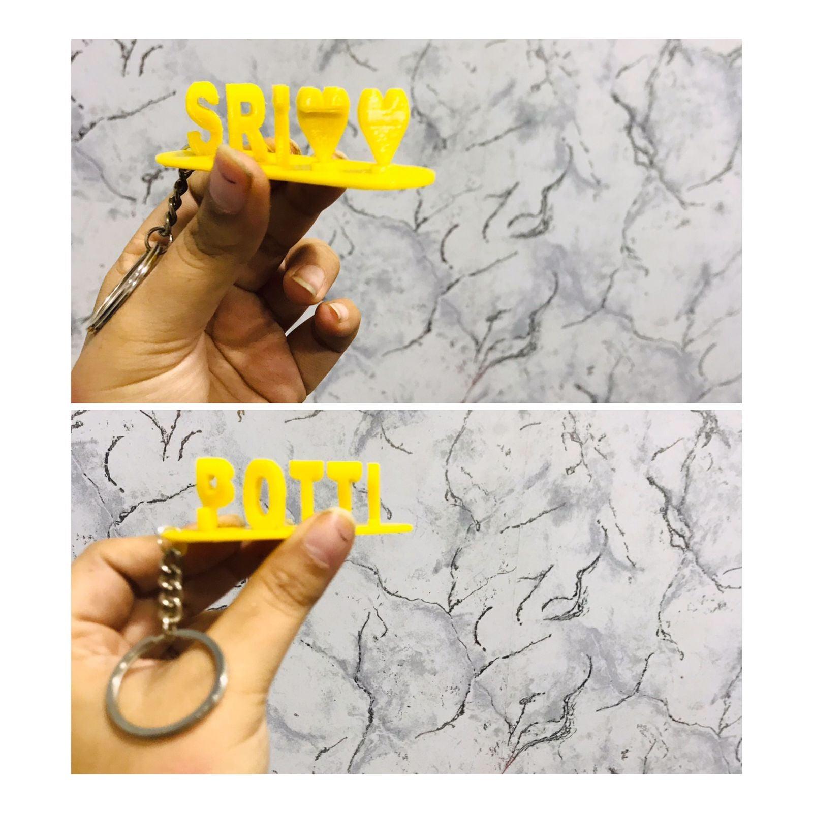 Keychain Flipname - 3D Galaxy