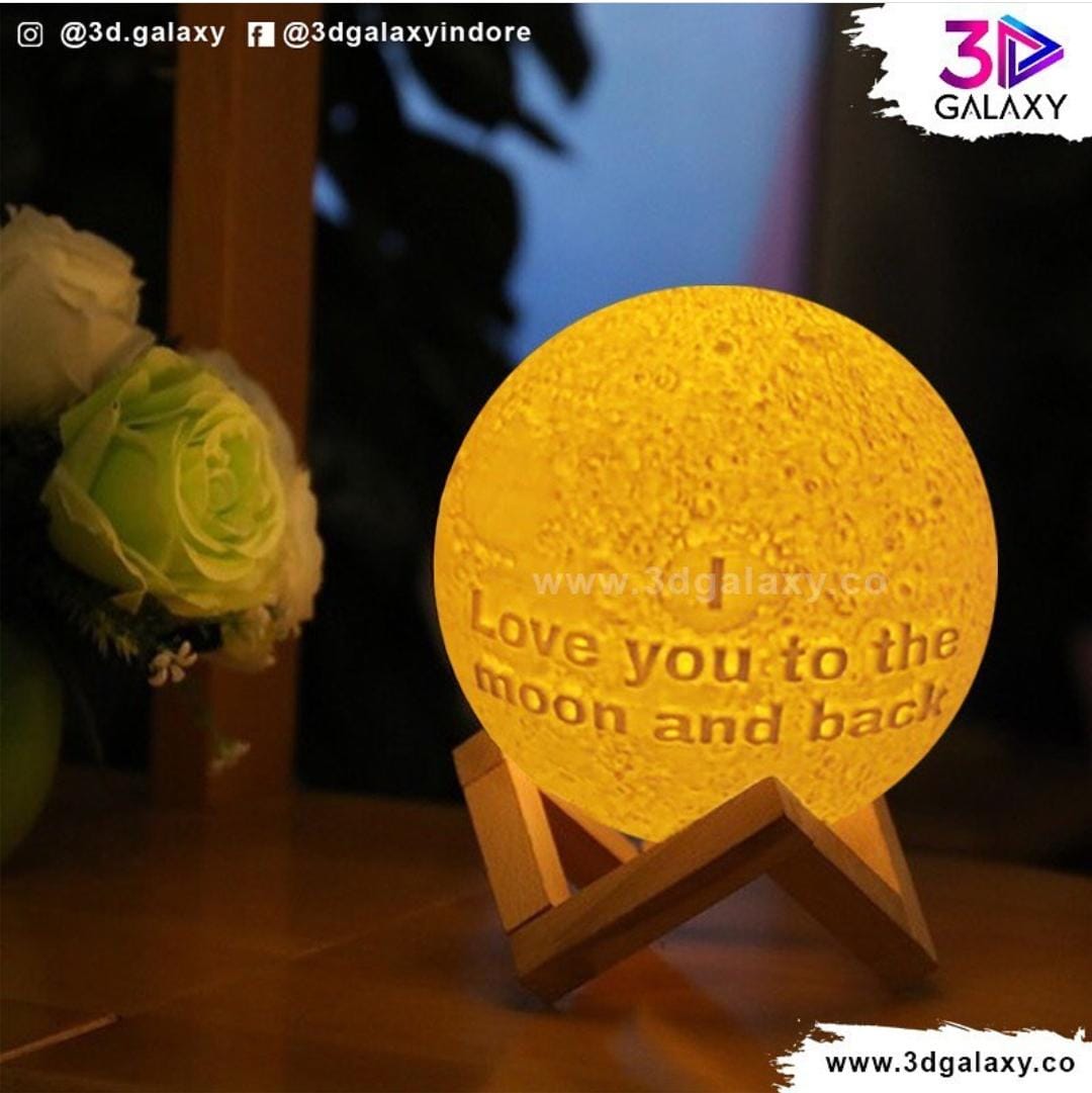 Best Aniversary Gifts For wife - Personalised Single Color Light 3D Moon
