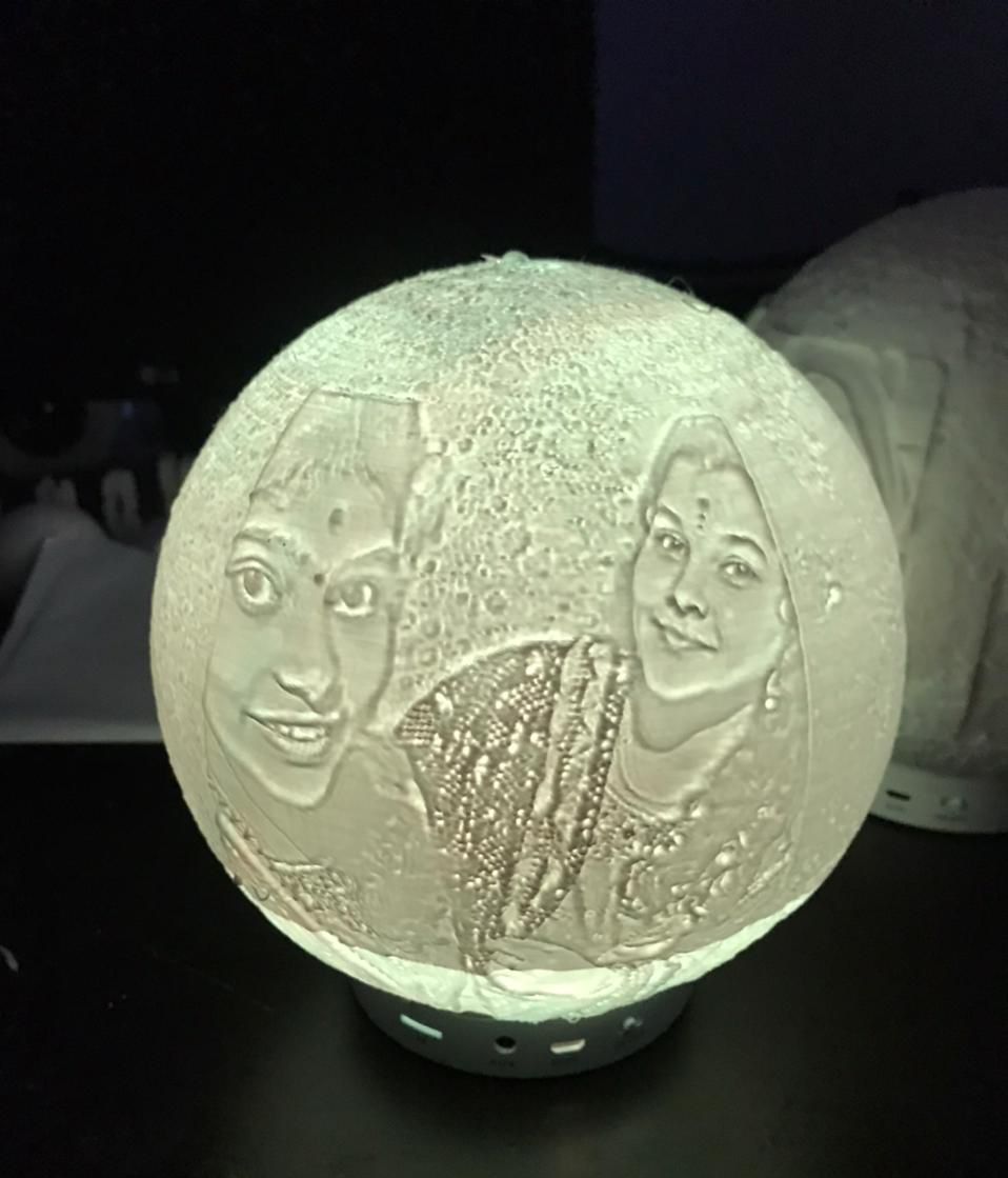 Personalized Bluetooth 3D Moon Wireless with Speaker