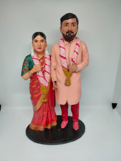 Best aniversary gift for husband - Personalised Couple Full body 3D Miniature