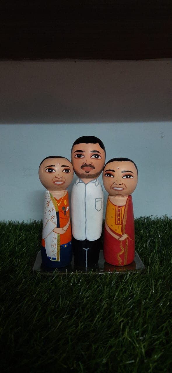 Personalized Midget Wooden Doll