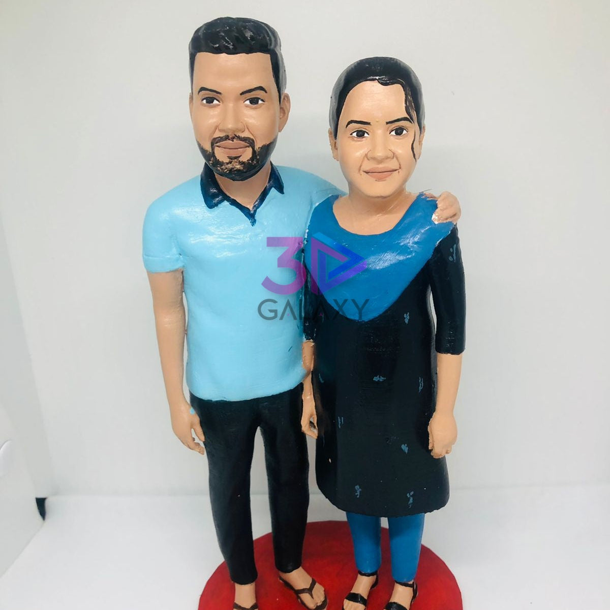 Personalised Couple Full body 3D Miniature - Best Anniversary Gift For Husband