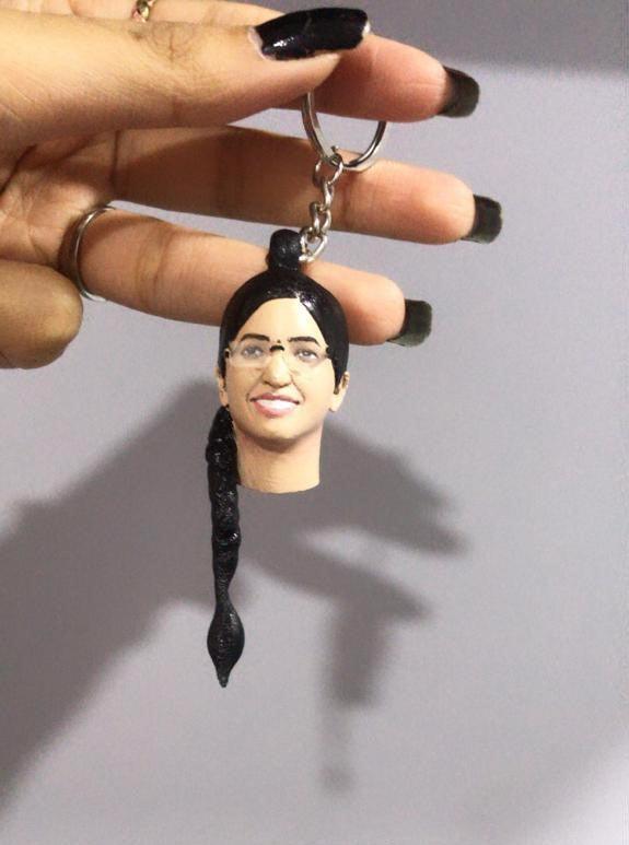 Face Keychain - 3D Galaxy