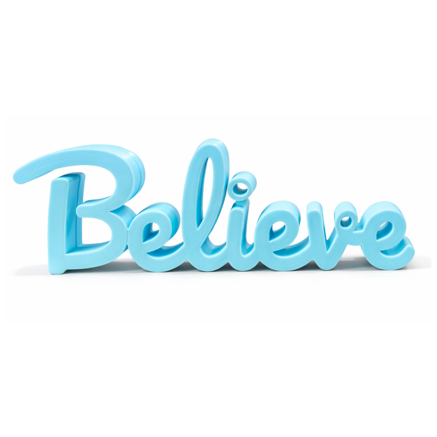 Believe Inspirational Decorative Tabletop Word Sign