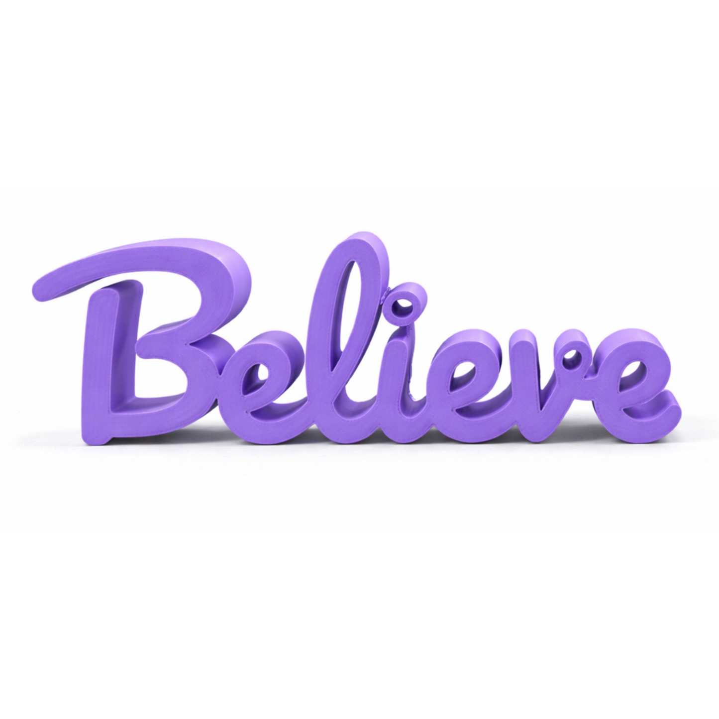 Believe Inspirational Decorative Tabletop Word Sign