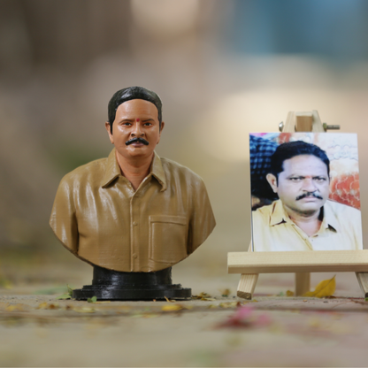 3d Miniature Single Half Bust - Best Gift For Fathers Birthday Gift