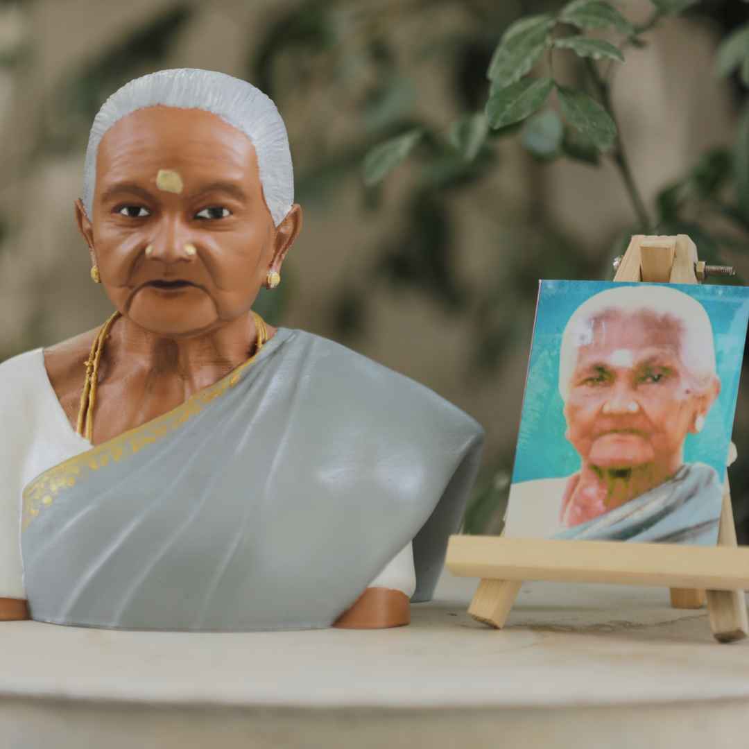 3d Miniature Single Half Bust  - Best Gift For Grand Maa