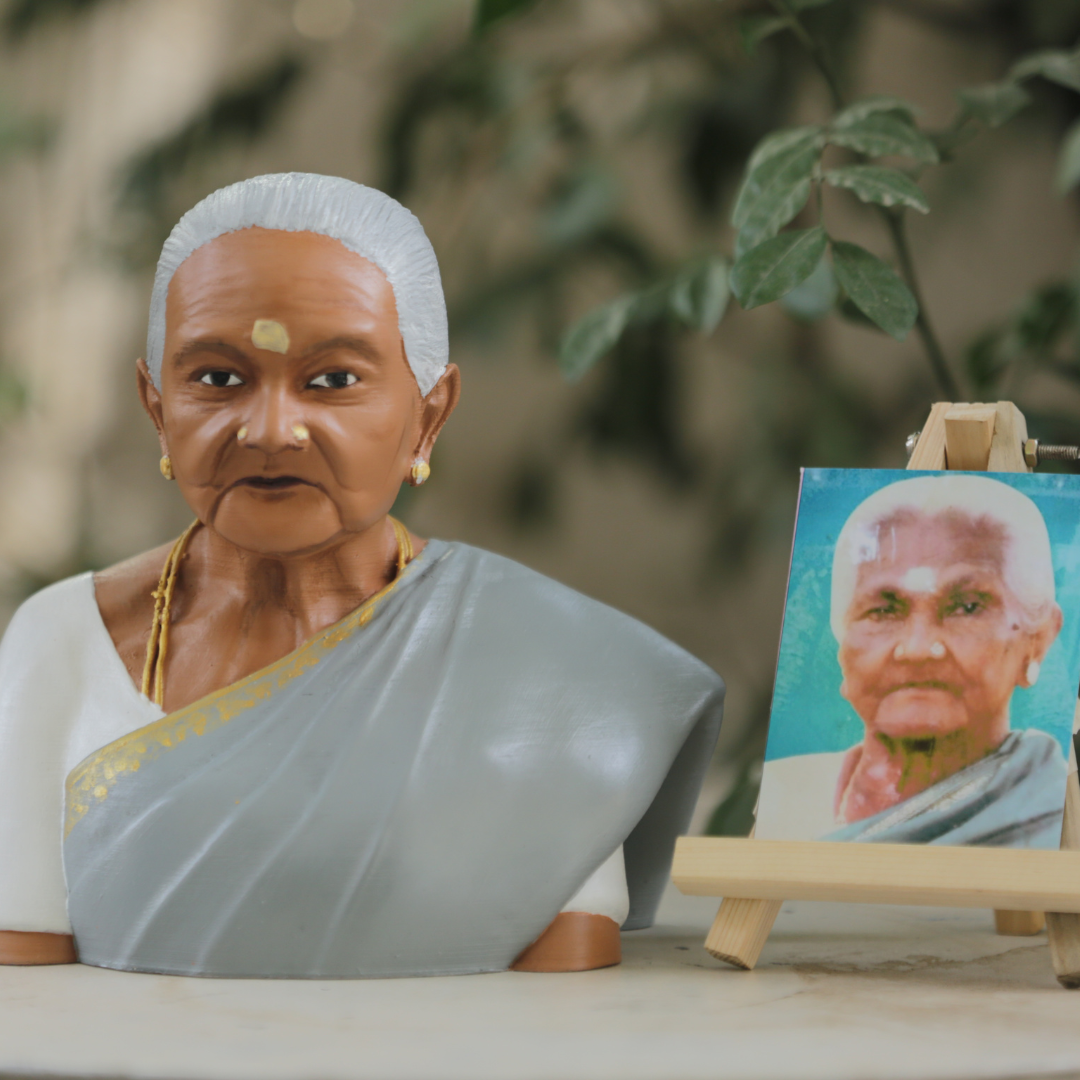 3d Miniature Single Half Bust  - Best Gift For Grand Maa