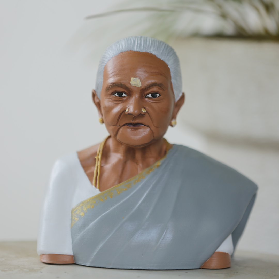 3d Miniature Single Half Bust  - Best Gift For Grand Maa