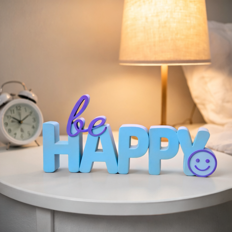 Happy Decorative Tabletop Word Sign
