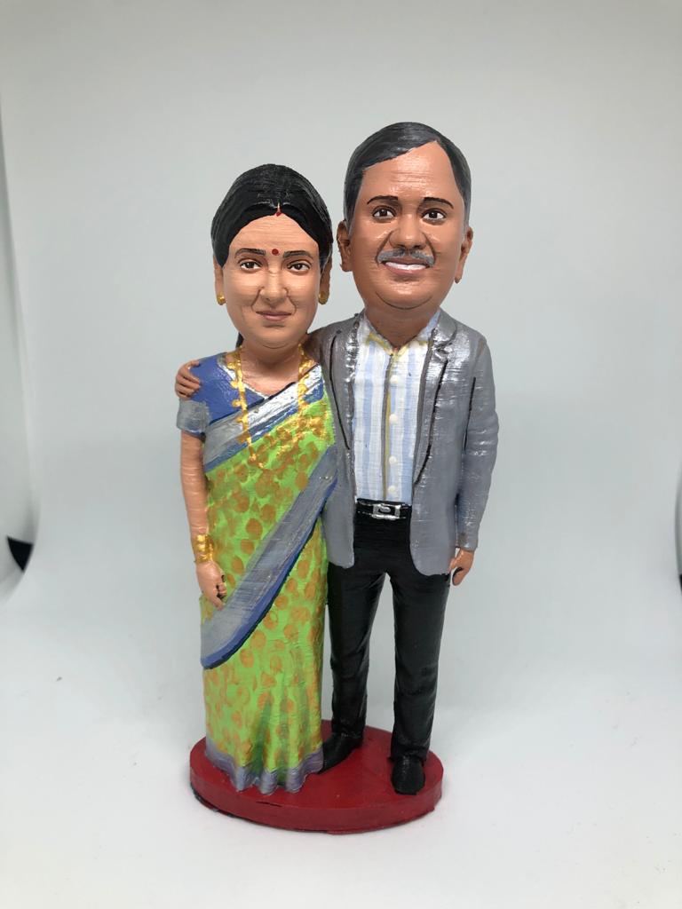 3d Miniature Couple - Full Body