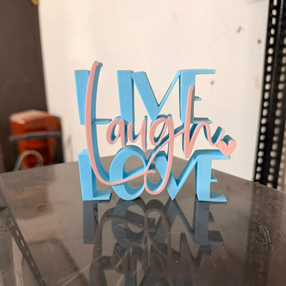 live Laugh Love Decorative Tabletop Word Sign