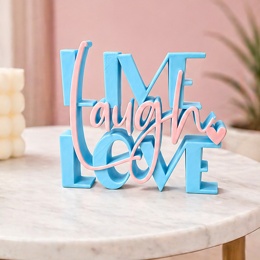 live Laugh Love Decorative Tabletop Word Sign