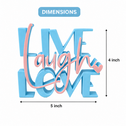 live Laugh Love Decorative Tabletop Word Sign
