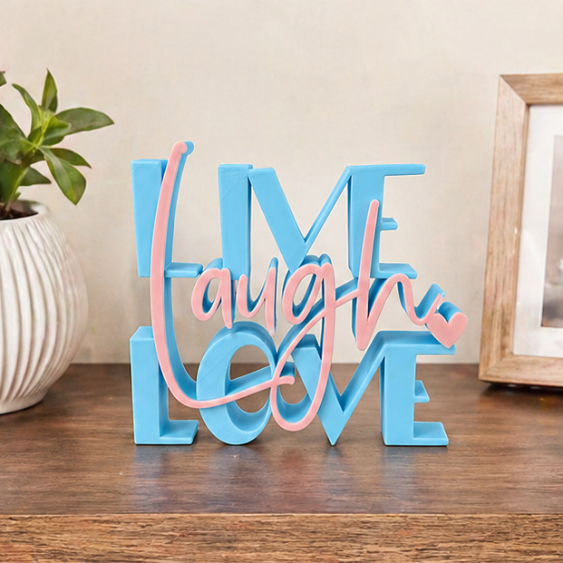 live Laugh Love Decorative Tabletop Word Sign