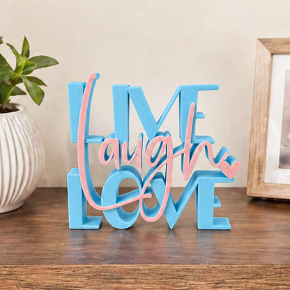 live Laugh Love Decorative Tabletop Word Sign