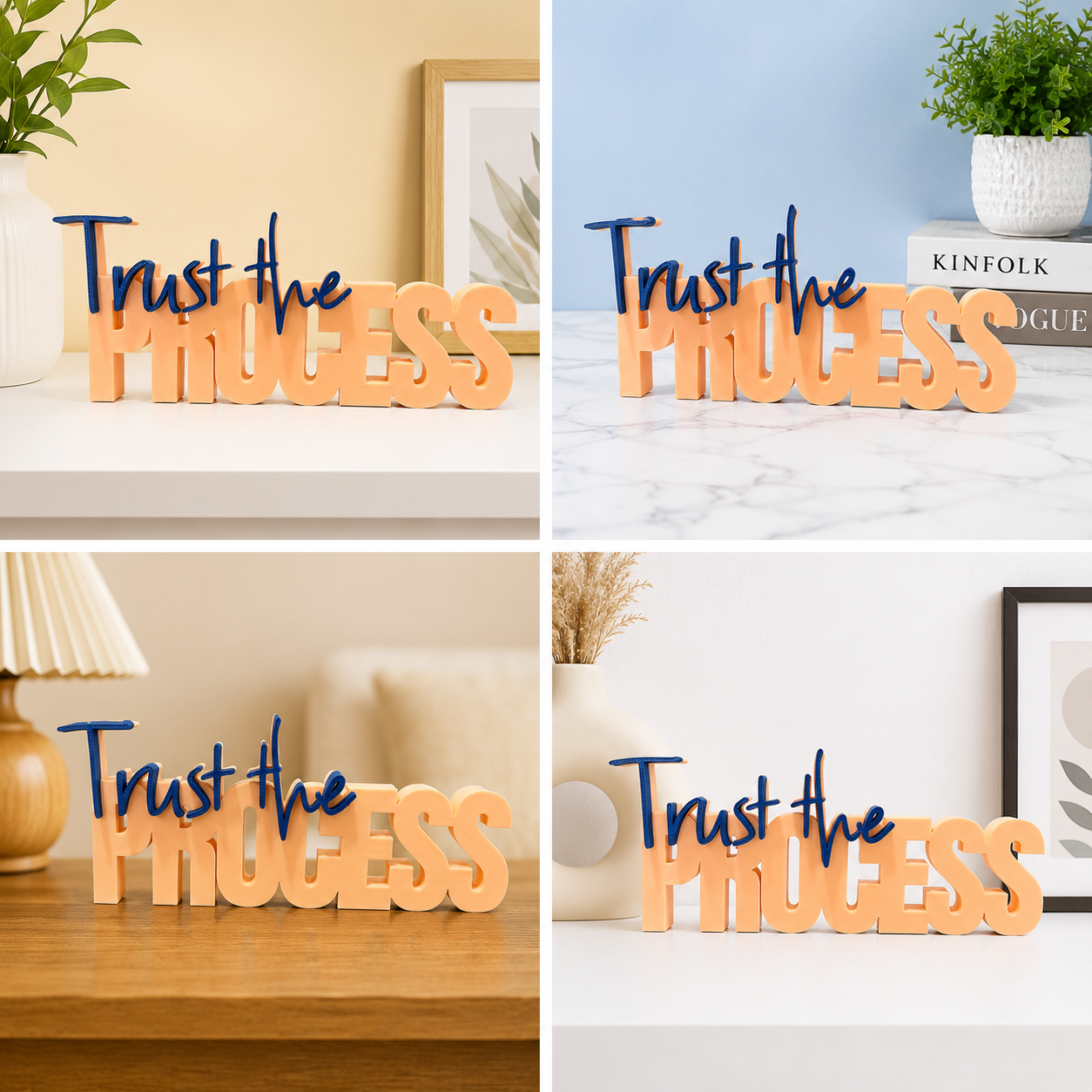 Trust the Process – Inspirational Tabletop Decor