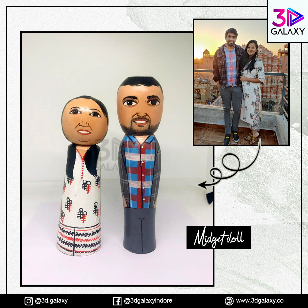 Personalized Midget Wooden Doll