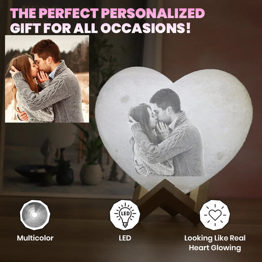 Personalized Heart Lamp